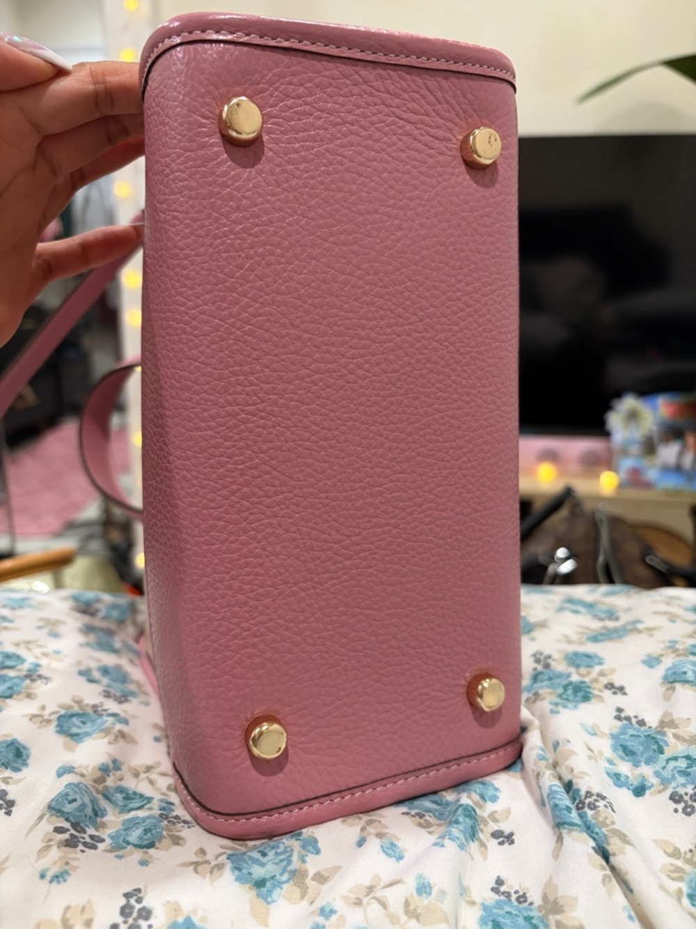 Coach Dempsey Signature Jacquard Mini Satchel (Pink) - Picture 5 of 17